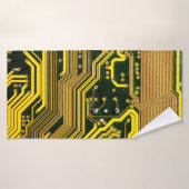 computercircuit-boardtelecommunicatie, abstract,a badhanddoek (Badhanddoek)