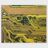 computercircuit-boardtelecommunicatie, abstract,a cadeaupapier (Vlak)