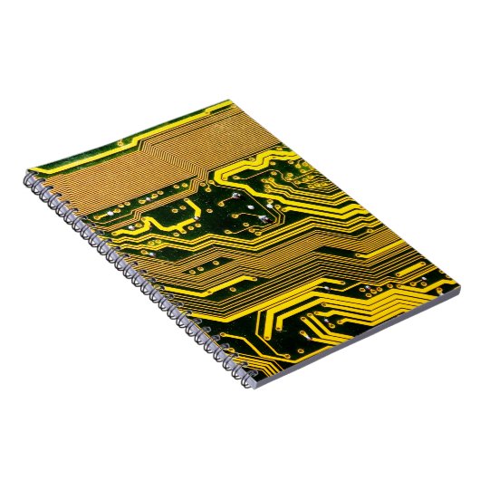 computercircuit-boardtelecommunicatie, abstract,a notitieboek (Rechterzijde)