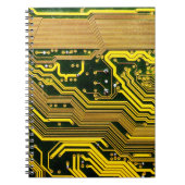 computercircuit-boardtelecommunicatie, abstract,a notitieboek (Voorkant)