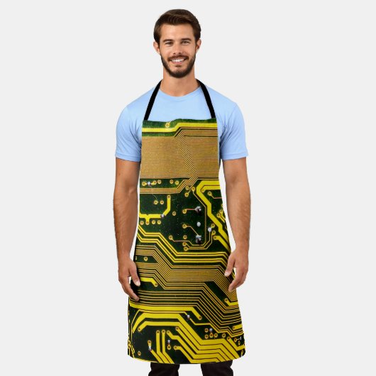 computercircuit-boardtelecommunicatie, abstract,a schort (Gedragen)