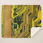 computercircuit-boardtelecommunicatie, abstract,a sherpa deken (Voorkant (horizontaal))