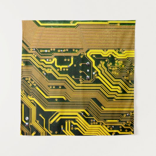 computercircuit-boardtelecommunicatie, abstract,a wandkleed (Voorkant)