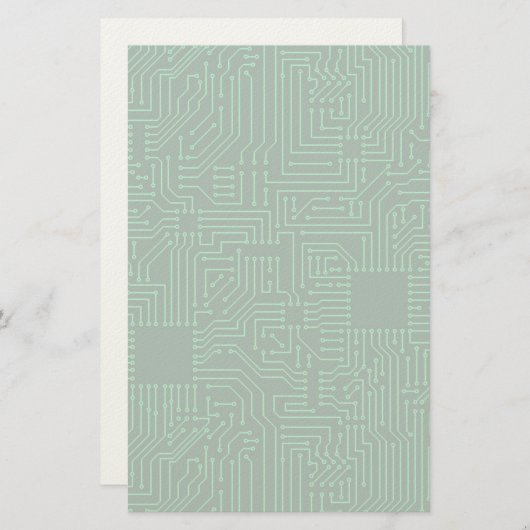 Computercircuit Briefpapier (Voorkant / Achterkant)