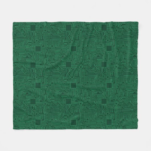 Computercircuit Fleece Deken (Voorkant (Horizontaal))