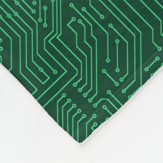 Computercircuit Fleece Deken (Hoek)
