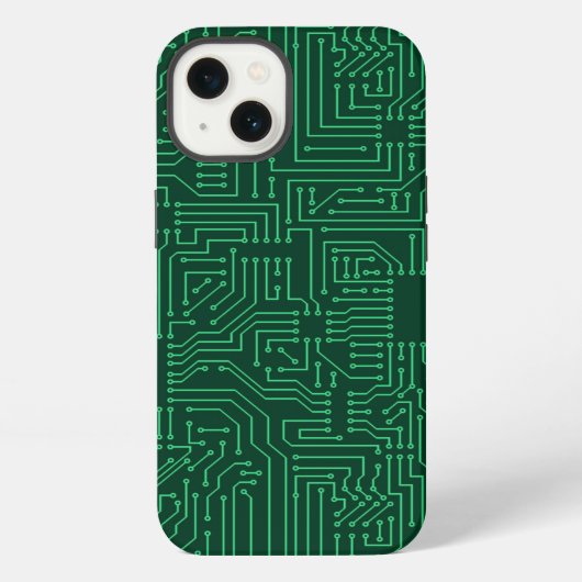 Computercircuit iPhone Hoesje (Achterkant)