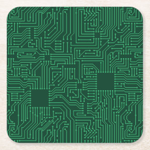 Computercircuit Kartonnen Onderzetters