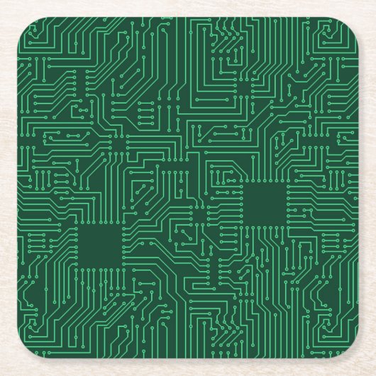 Computercircuit Kartonnen Onderzetters (Voorkant)