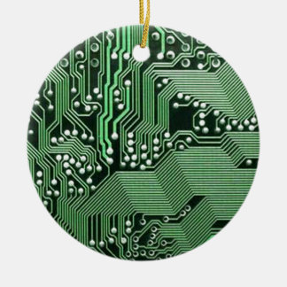 Computercircuit Keramisch Ornament