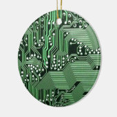 Computercircuit Keramisch Ornament (Links)