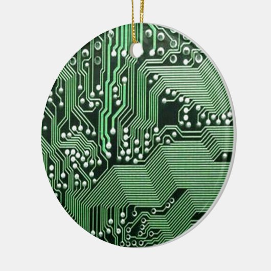 Computercircuit Keramisch Ornament (Links)