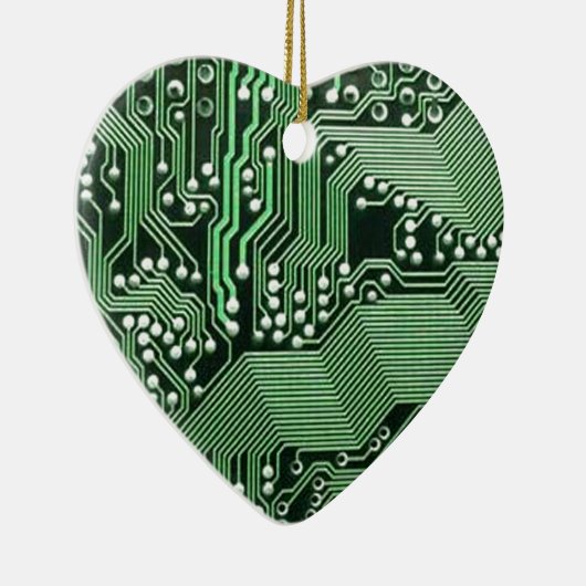 Computercircuit Keramisch Ornament (Rechts)