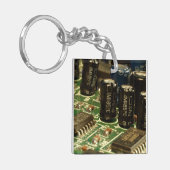 Computercircuits voor Technophiles PCB PCU Sleutelhanger (Voorkant Links)