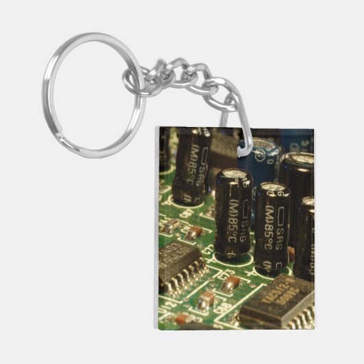 Computercircuits voor Technophiles PCB PCU Sleutelhanger (Voorkant Links)