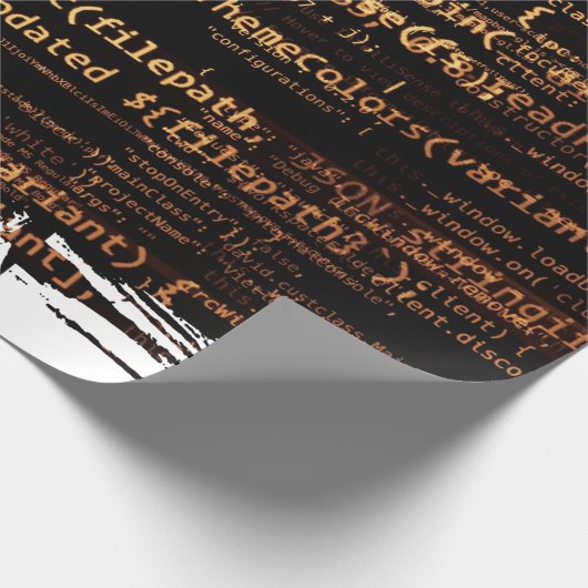 Computercode Cadeaupapier (Hoek)