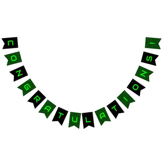 Computercode Cyber & Tech Team - Eigen naam of Tek Vlaggetjes (Alle)