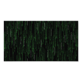 Computercode die uw gaminggeek poster laat vallen