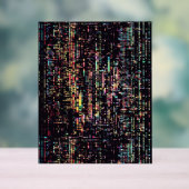 computercode geschreven in een rook acryl bord (Neutraal)