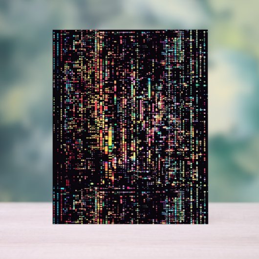 computercode geschreven in een rook acryl bord (Neutraal)