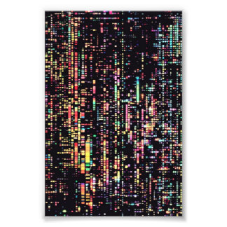 computercode geschreven in een rook foto afdruk