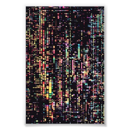 computercode geschreven in een rook foto afdruk (Voorkant)