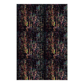 computercode geschreven in een rook perfect poster