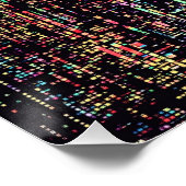 computercode geschreven in een rook perfect poster (Hoek)