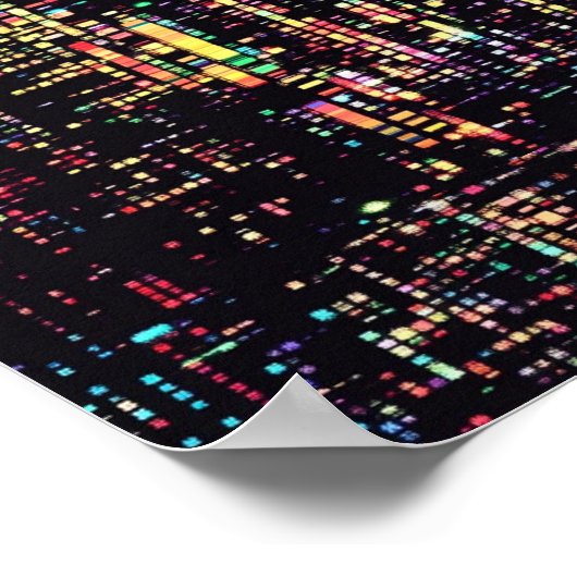 computercode geschreven in een rook poster (Hoek)