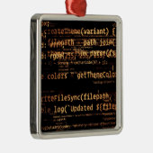 Computercode Metalen Ornament (Rechts)