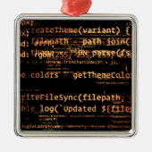 Computercode Metalen Ornament (Voorkant)