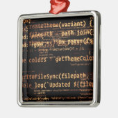 Computercode Metalen Ornament (Links)