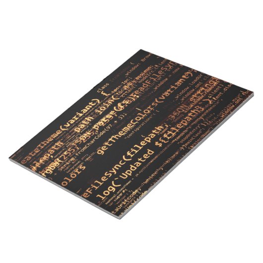 Computercode Notitieblok (Schuin)