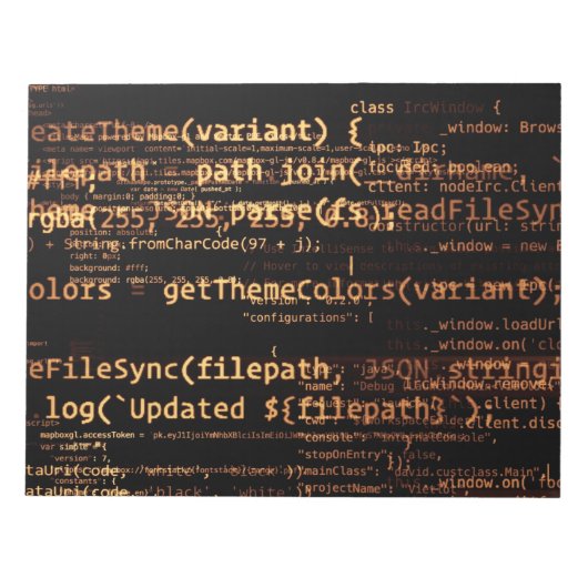 Computercode Notitieblok (Voorkant)