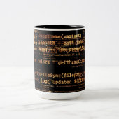 Computercode Tweekleurige Koffiemok (Center)