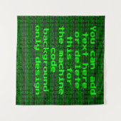 Computercode - Uw aangepaste tekst voor Funny Prog Wandkleed (Voorkant (horizontaal))