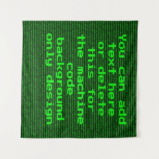 Computercode - Uw aangepaste tekst voor Funny Prog Wandkleed (Voorkant (horizontaal))