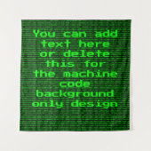 Computercode - Uw aangepaste tekst voor Funny Prog Wandkleed (Voorkant)