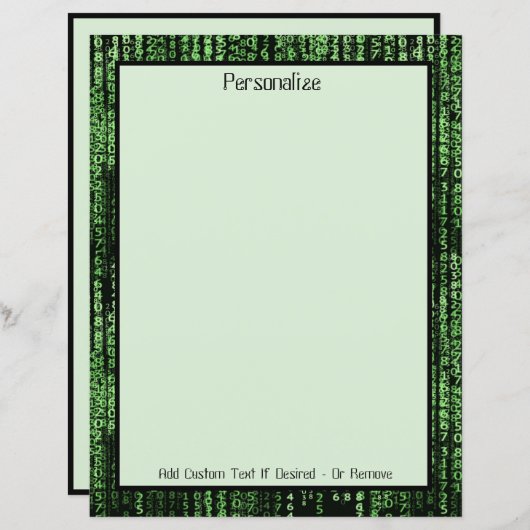 Computerdatatrix-programma op maat (Voorkant / Achterkant)