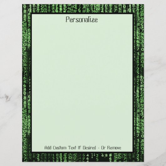 Computerdatatrix-programma op maat (Voorkant)