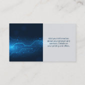 Computerdesktop | Moderne digitale technologie Visitekaartje (Achterkant)