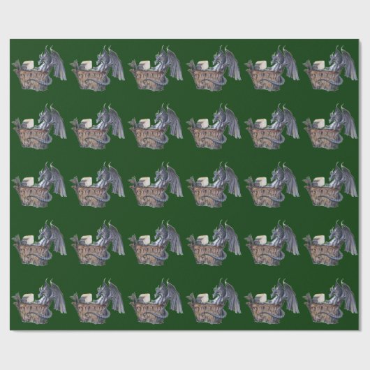Computerdraak Cadeaupapier (Vlak)