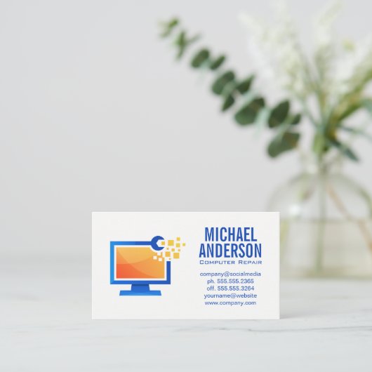 computerelektronicareparateur | technicus visitekaartje (Staand voorkant)
