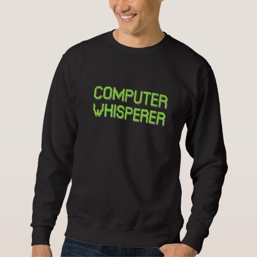 Computerfluisteraar Retro IT-technicus Nerd Geek G Trui (Voorkant)