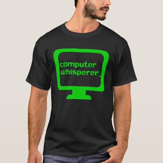 Computerfluisteraar Tech Support Nerdy Goeroes IT T-shirt (Voorkant)