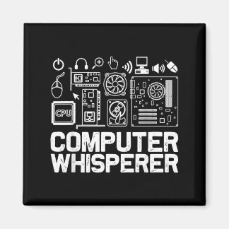 Computerfluisteraarshirt Tech Support Nerds Geek Magneet