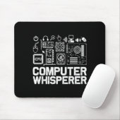 Computerfluisteraarshirt Tech Support Nerds Geek Muismat (Met muis)