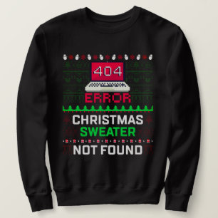 Computerfout 404 Ugly kerstSweater Trui