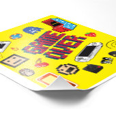 Computergamer over foto afdruk (Hoek)