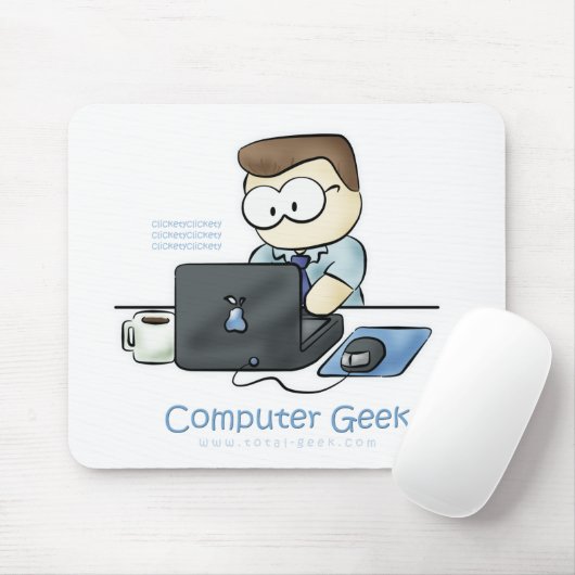 computergeek muismat (Met muis)